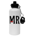Matching Mr and Mrs Design - Mr Bow Tie Aluminum 600ml Water Bottle by TooLoud-Water Bottles-TooLoud-White-Davson Sales