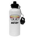 Miso Hot - Cute Miso Soup Bowl Aluminum 600ml Water Bottle by TooLoud-Water Bottles-TooLoud-White-Davson Sales