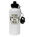 Black Friday Vet - Outta My Way Aluminum 600ml Water Bottle-Water Bottles-TooLoud-White-Davson Sales