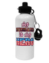 My Husband is My Hero - Armed Forces Aluminum 600ml Water Bottle by TooLoud-Water Bottles-TooLoud-White-Davson Sales