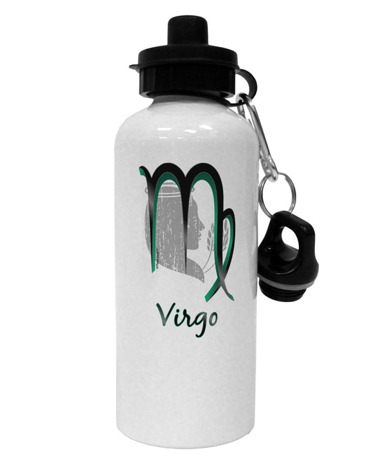 Virgo Symbol Aluminum 600ml Water Bottle-Water Bottles-TooLoud-White-Davson Sales