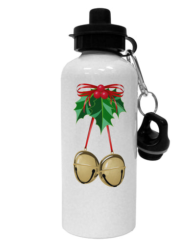 Jingle Balls Aluminum 600ml Water Bottle-Water Bottles-TooLoud-White-Davson Sales