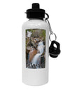 Colorado Waterfall Scene Text Aluminum 600ml Water Bottle-Water Bottles-TooLoud-White-Davson Sales