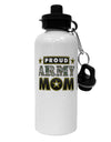 Proud Army Mom Aluminum 600ml Water Bottle-Water Bottles-TooLoud-White-Davson Sales