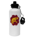 Jurassic Dinosaur Face Blood Splatter Aluminum 600ml Water Bottle by TooLoud-Water Bottles-TooLoud-White-Davson Sales