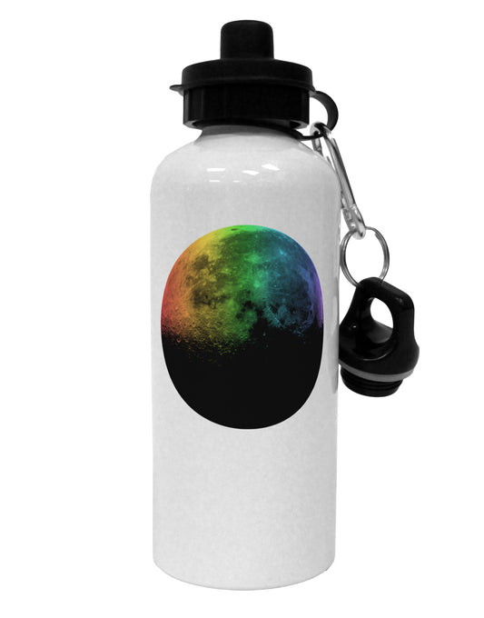 Rainbow Moon Aluminum 600ml Water Bottle-Water Bottles-TooLoud-White-Davson Sales