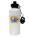 Blue Watercolor Butterfly Aluminum 600ml Water Bottle-Water Bottles-TooLoud-White-Davson Sales