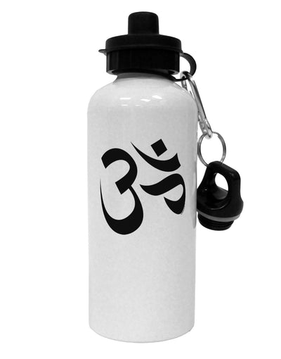 Om Symbol Aluminum 600ml Water Bottle-Water Bottles-TooLoud-White-Davson Sales