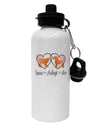 Rescue Adopt Love Aluminum 600ml Water Bottle-Water Bottles-TooLoud-White-Davson Sales