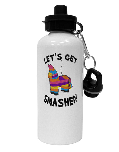 Let's Get Smashed Pinata Aluminum 600ml Water Bottle-Water Bottles-TooLoud-White-Davson Sales