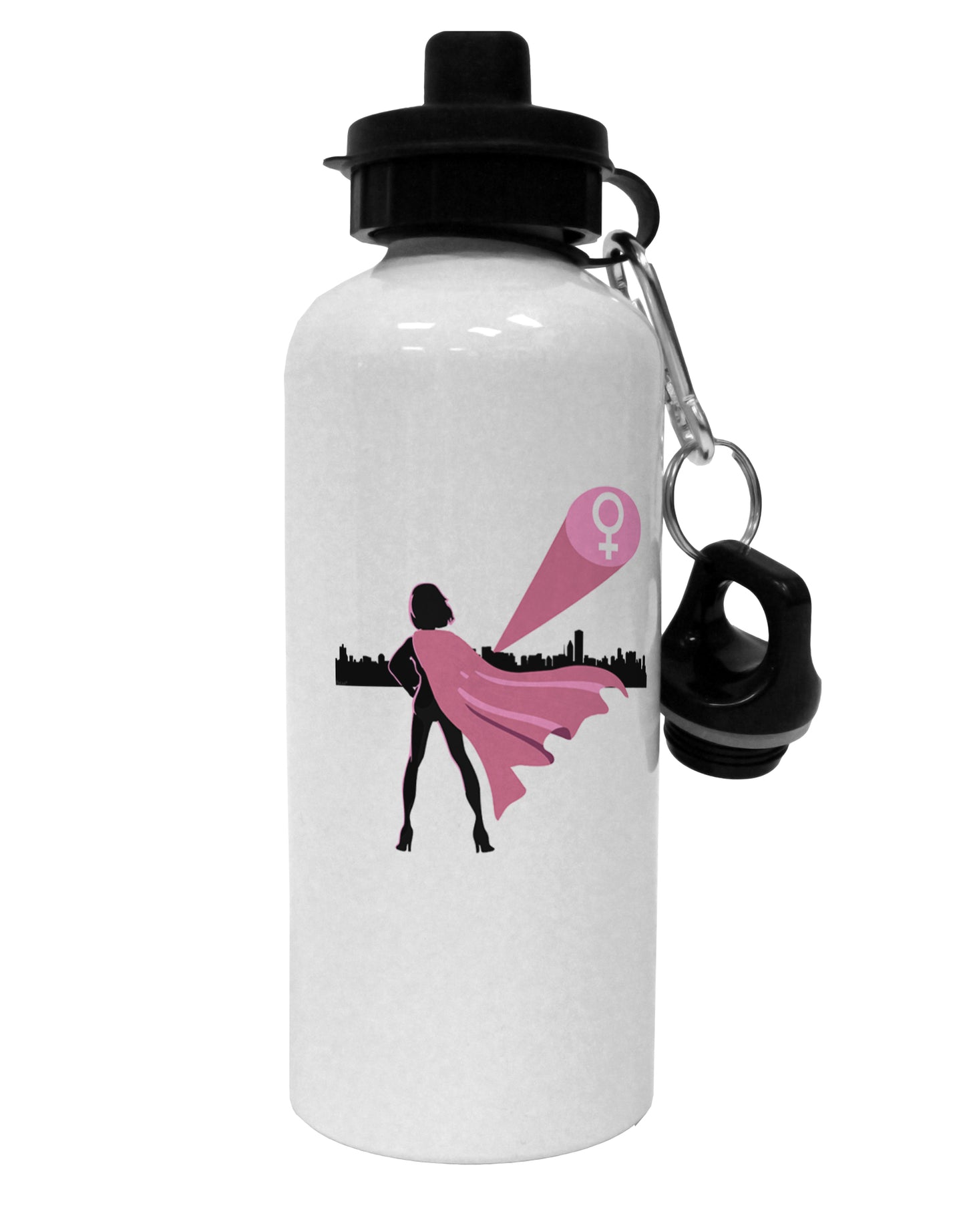 Girl Power Women's Empowerment Aluminum 600ml Water Bottle by TooLoud-Water Bottles-TooLoud-White-Davson Sales