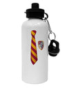 Wizard Tie Red and Yellow Aluminum 600ml Water Bottle-Water Bottles-TooLoud-White-Davson Sales