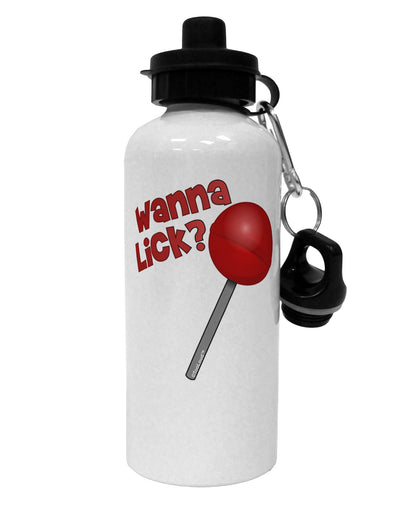 TooLoud Wanna Lick Lollipop Aluminum 600ml Water Bottle-Water Bottles-TooLoud-White-Davson Sales