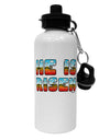 He Is Risen - Easter - Sunrise Letters Aluminum 600ml Water Bottle by TooLoud-Water Bottles-TooLoud-White-Davson Sales