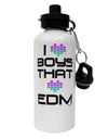 I Heart Boys That Heart EDM Aluminum 600ml Water Bottle-Water Bottles-TooLoud-White-Davson Sales