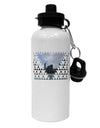 Chicago Triangles Aluminum 600ml Water Bottle-Water Bottles-TooLoud-White-Davson Sales