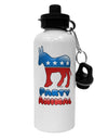 Democrat Party Animal Aluminum 600ml Water Bottle-Water Bottles-TooLoud-White-Davson Sales