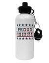 Proud Veteran Flag Aluminum 600ml Water Bottle-Water Bottles-TooLoud-White-Davson Sales