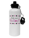 Cute As A Button Aluminum 600ml Water Bottle-Water Bottles-TooLoud-White-Davson Sales