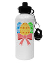 Easter Eggs With Bow Aluminum 600ml Water Bottle by TooLoud-Water Bottles-TooLoud-White-Davson Sales