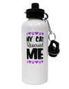 My Cat Rescued Me Aluminum 600ml Water Bottle-Water Bottles-TooLoud-White-Davson Sales