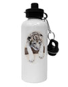 Leopard Cub Aluminum 600ml Water Bottle-Water Bottles-TooLoud-White-Davson Sales