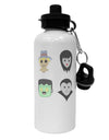 Four Lil Monsters - Halloween Design Aluminum 600ml Water Bottle-Water Bottles-TooLoud-White-Davson Sales