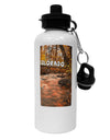 Mt Shavano Colorado Text Aluminum 600ml Water Bottle-Water Bottles-TooLoud-White-Davson Sales