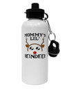 Mommy's Lil Reindeer Boy Aluminum 600ml Water Bottle-Water Bottles-TooLoud-White-Davson Sales