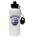 Soccer Ball Flag - Uruguay Aluminum 600ml Water Bottle-Water Bottles-TooLoud-White-Davson Sales