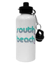 South Beach Color Scheme Design Aluminum 600ml Water Bottle by TooLoud-Water Bottles-TooLoud-White-Davson Sales