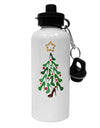 High Heels Shoes Christmas Tree Aluminum 600ml Water Bottle-Water Bottles-TooLoud-White-Davson Sales