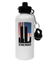 TooLoud Twin Towers Remember Aluminum 600ml Water Bottle-Water Bottles-TooLoud-White-Davson Sales