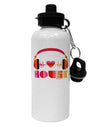 Heart House Aluminum 600ml Water Bottle-Water Bottles-TooLoud-White-Davson Sales