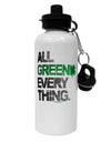 All Green Everything Distressed Aluminum 600ml Water Bottle-Water Bottles-TooLoud-White-Davson Sales