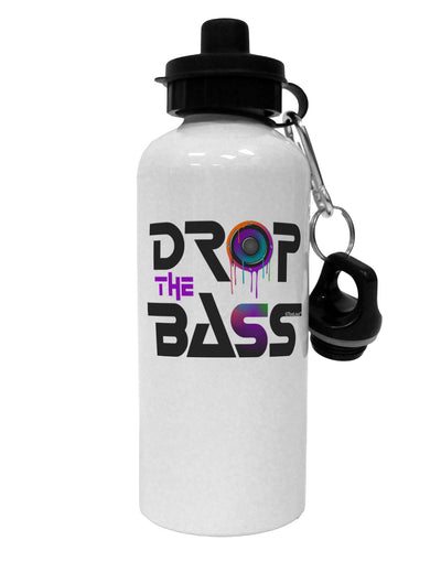 Drop The Bass - Drips Speaker Aluminum 600ml Water Bottle-Water Bottles-TooLoud-White-Davson Sales