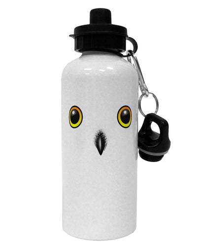 Cute Snowy Owl Face Aluminum 600ml Water Bottle-Water Bottles-TooLoud-White-Davson Sales