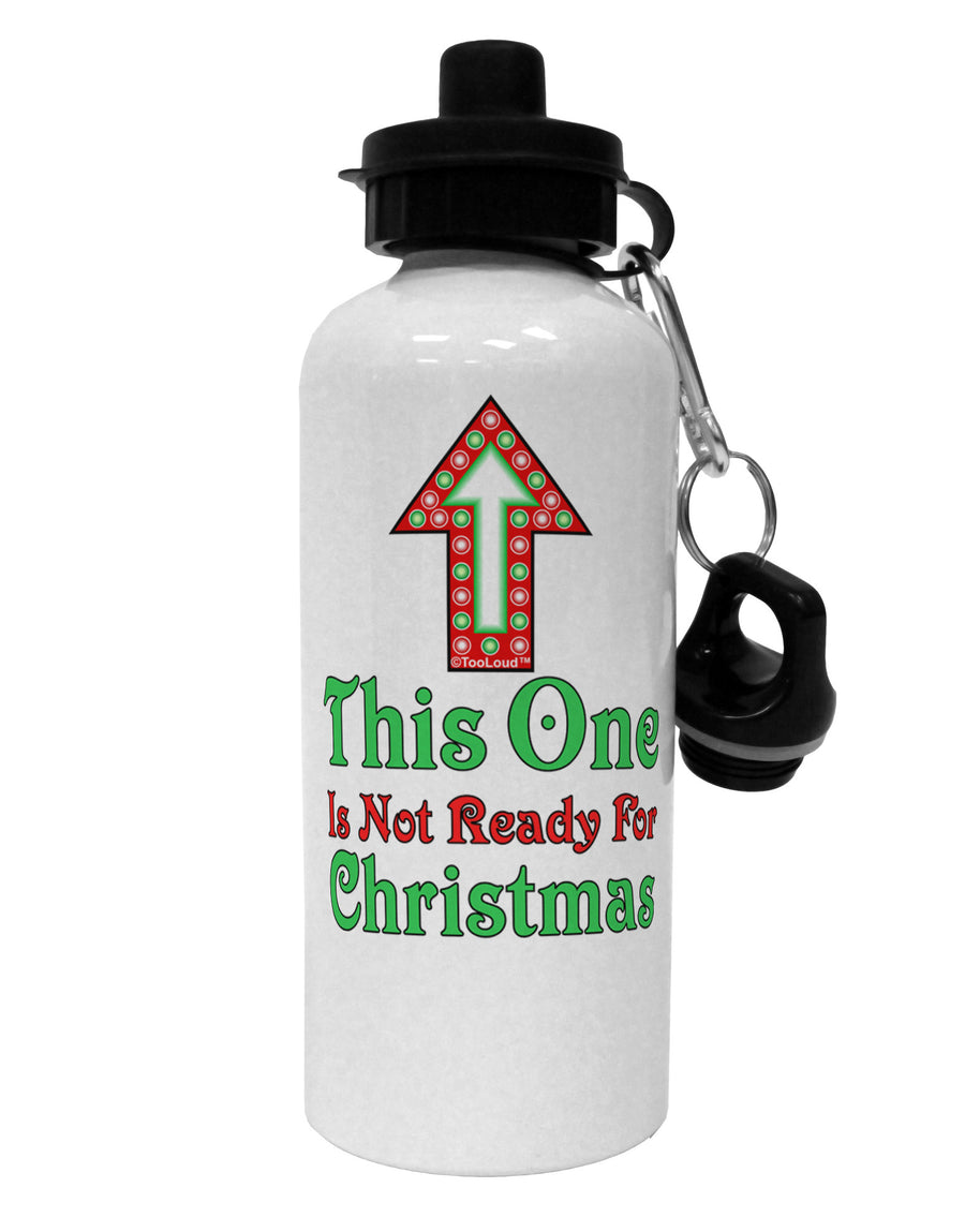 This Guy Is Not Ready For Christmas Aluminum 600ml Water Bottle-Water Bottles-TooLoud-White-Davson Sales