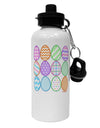 Cute Faux Applique Easter Eggs Aluminum 600ml Water Bottle-Water Bottles-TooLoud-White-Davson Sales