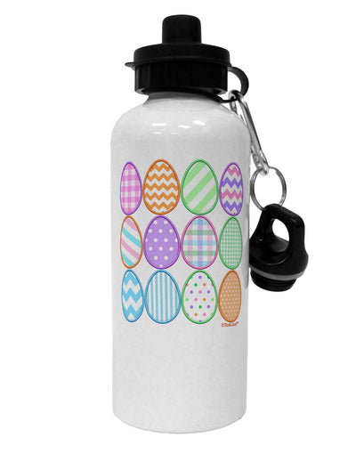 Cute Faux Applique Easter Eggs Aluminum 600ml Water Bottle-Water Bottles-TooLoud-White-Davson Sales