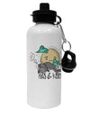 TooLoud Pugs and Kisses Aluminum 600ml Water Bottle-Water Bottles-TooLoud-Davson Sales