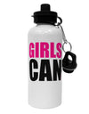 Girls Can Aluminum 600ml Water Bottle by TooLoud-Water Bottles-TooLoud-White-Davson Sales