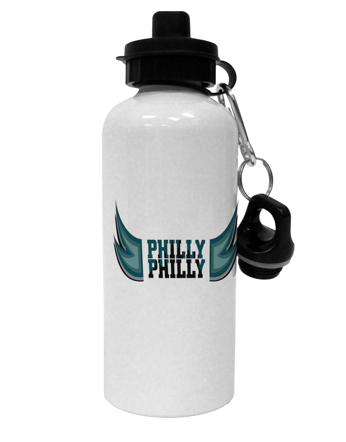 Philly Philly Funny Beer Drinking Aluminum 600ml Water Bottle by TooLoud-Water Bottles-TooLoud-White-Davson Sales