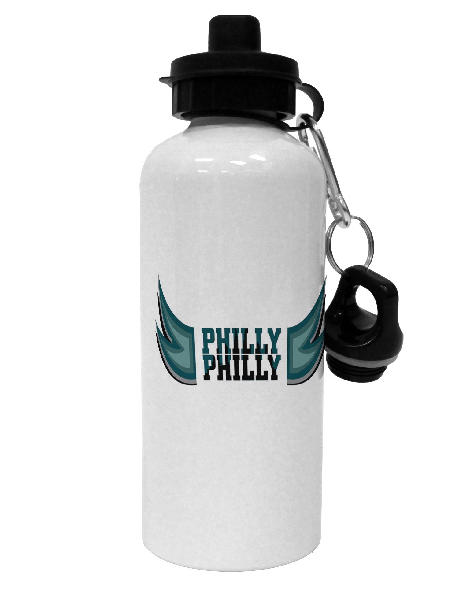 Philly Philly Funny Beer Drinking Aluminum 600ml Water Bottle by TooLoud-Water Bottles-TooLoud-White-Davson Sales