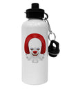 Scary Clown Face B - Halloween Aluminum 600ml Water Bottle-Water Bottles-TooLoud-White-Davson Sales