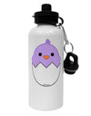 Cute Hatching Chick - Purple Aluminum 600ml Water Bottle by TooLoud-Water Bottles-TooLoud-White-Davson Sales