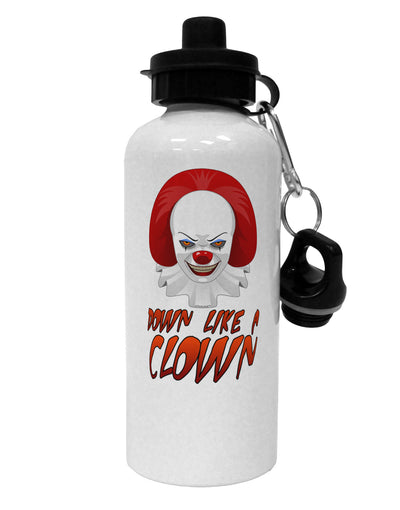 Down Like a Clown Aluminum 600ml Water Bottle-Water Bottles-TooLoud-White-Davson Sales