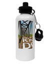 Colorado Bridge Text Aluminum 600ml Water Bottle-Water Bottles-TooLoud-White-Davson Sales