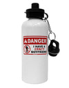 Danger - Crazy Boyfriend Aluminum 600ml Water Bottle-Water Bottles-TooLoud-White-Davson Sales