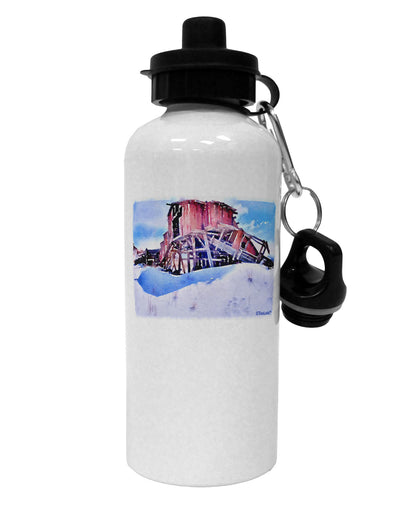 Victor Mines Colorado Watercolor Aluminum 600ml Water Bottle-Water Bottles-TooLoud-White-Davson Sales